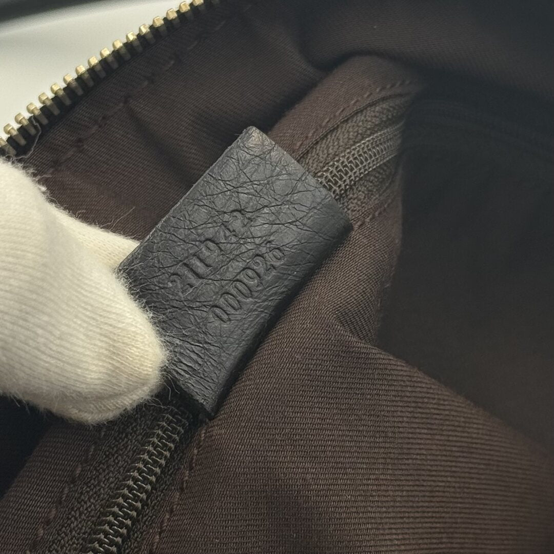 Gucci GG Canvas Black Shoulder Bag