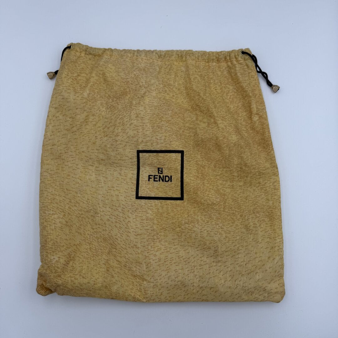 Fendi Zucca Charm Pink Shoulder Bag