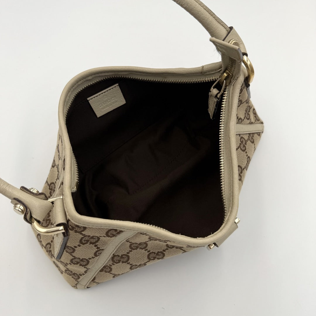 Gucci Mini Abbey D Ring White Shoulder Bag