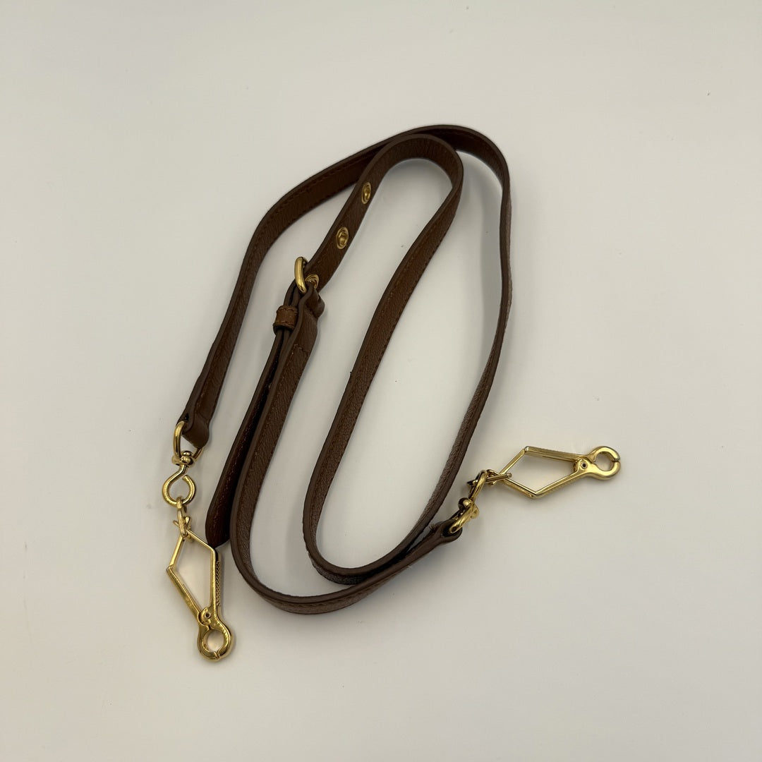 Miu Miu Vitello Madras Leather Brown Handbag