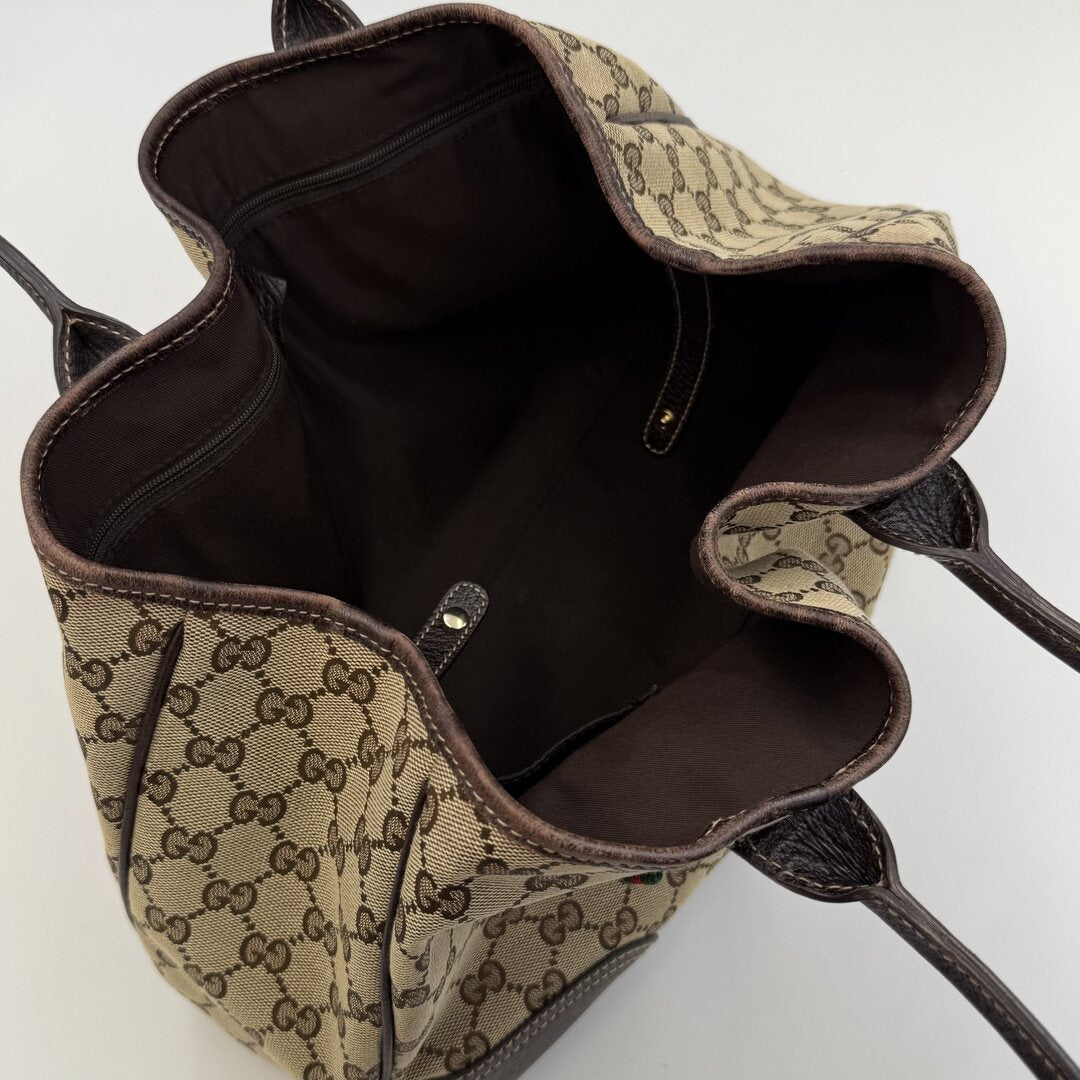 Gucci GG Canvas Princy Brown Tote Bag