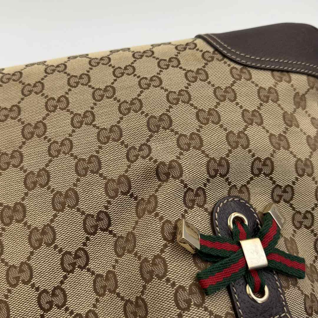 Gucci GG Canvas Princy Brown Tote Bag