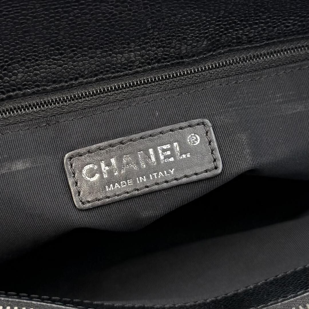 2009 Chanel CC Matelasse Timeless Black Chain Shoulder Bag