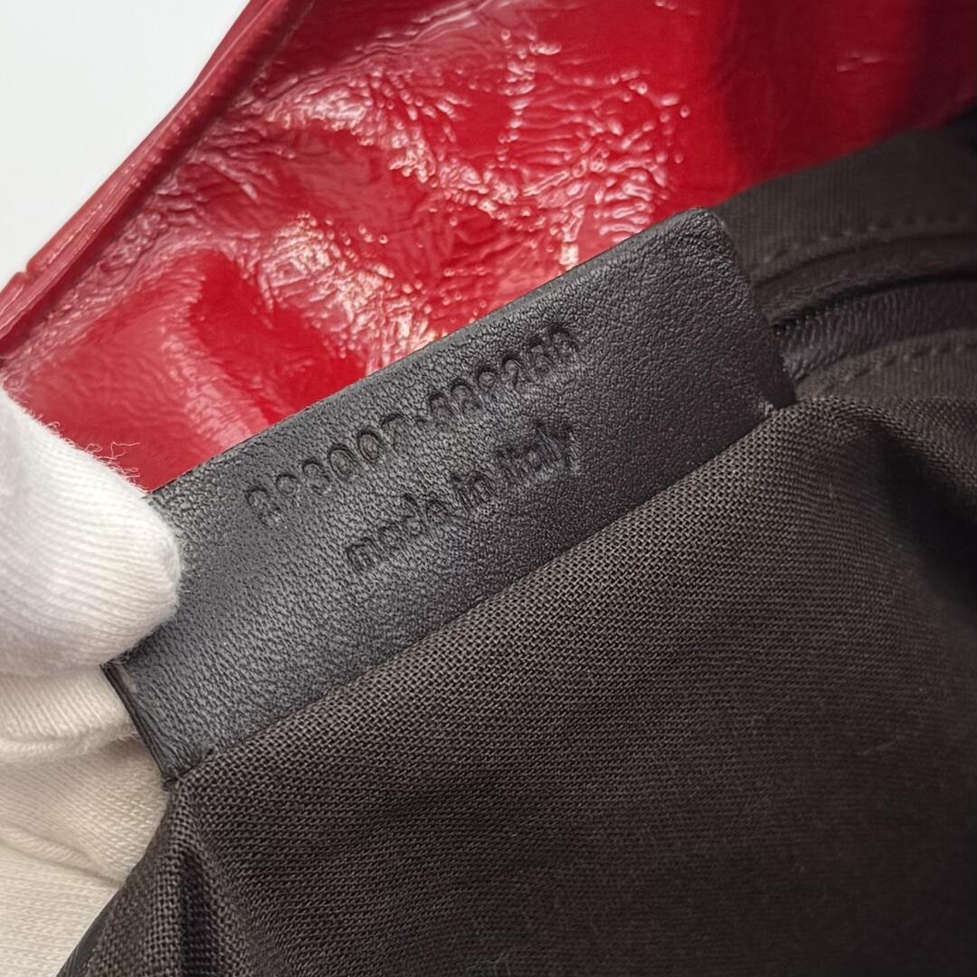 Yves Saint Laurent Hobo Patent Leather Red Tote Bag