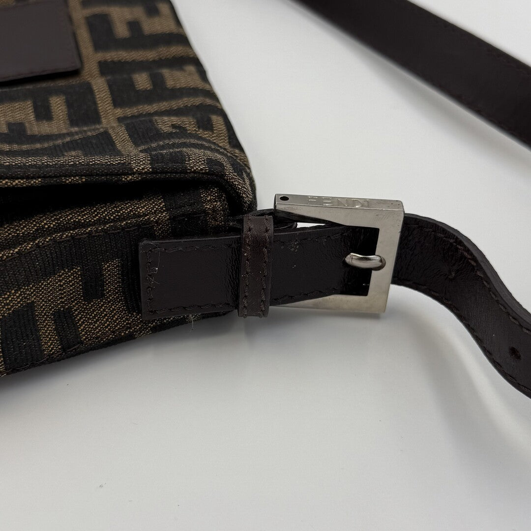 Fendi Mamma Baguette Zucca Shoulder Bag