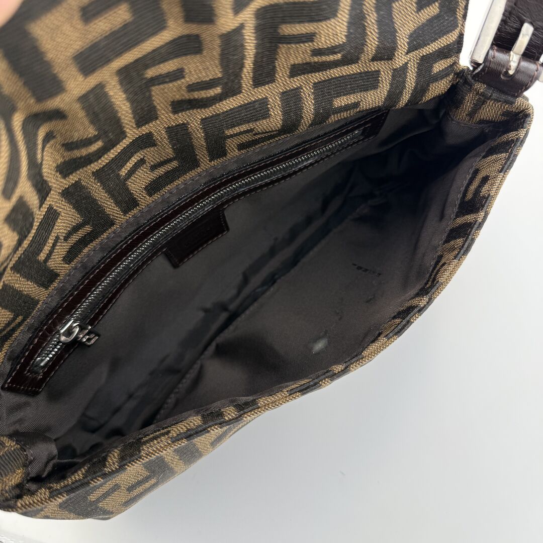 Fendi Mamma Baguette Zucca Shoulder Bag