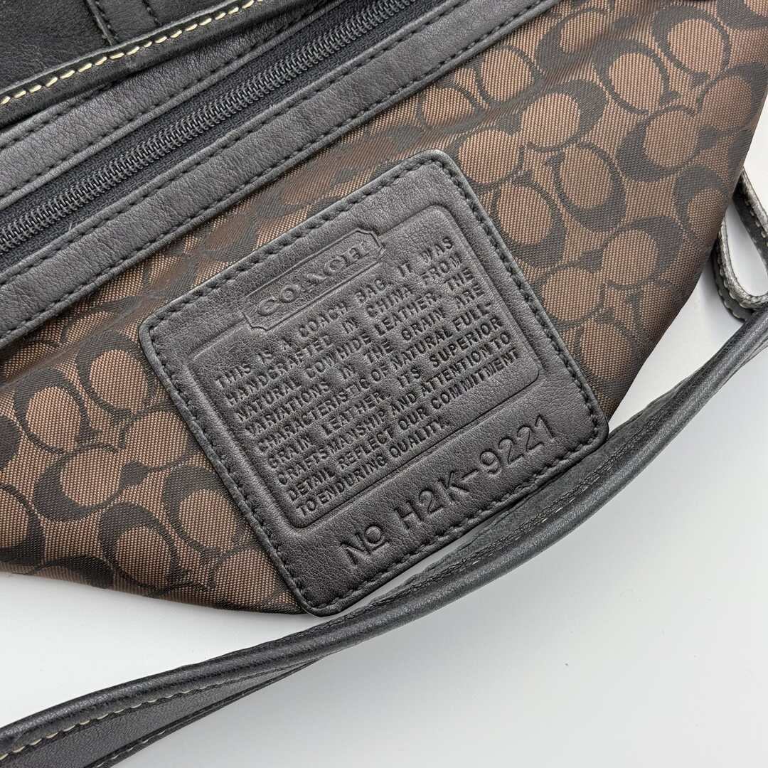 Coach Mini Ergo Hobo Leather Black Shoulder Bag