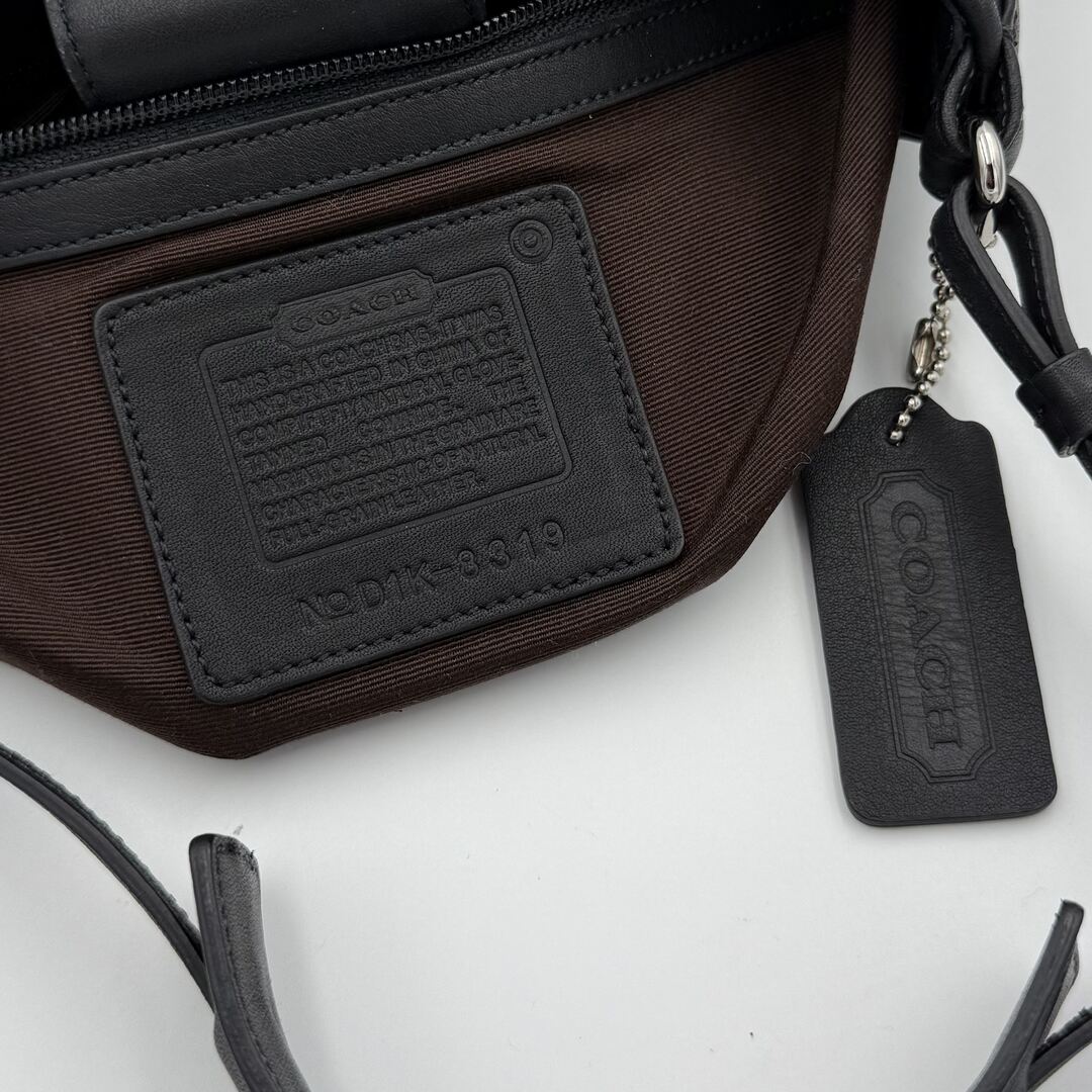 Coach Hobo Black Leather Shoulder Bag