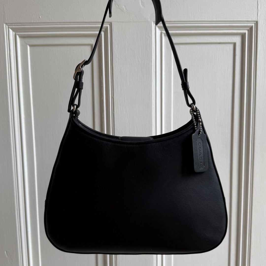 Coach Hobo Black Leather Shoulder Bag
