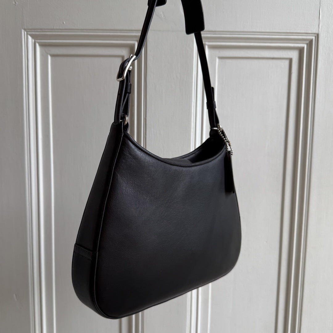 Coach Hobo Black Leather Shoulder Bag