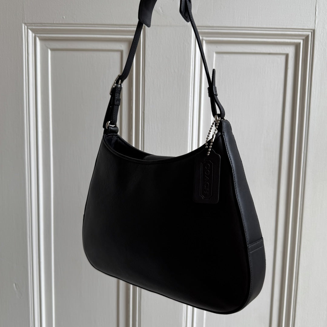 Coach Hobo Black Leather Shoulder Bag