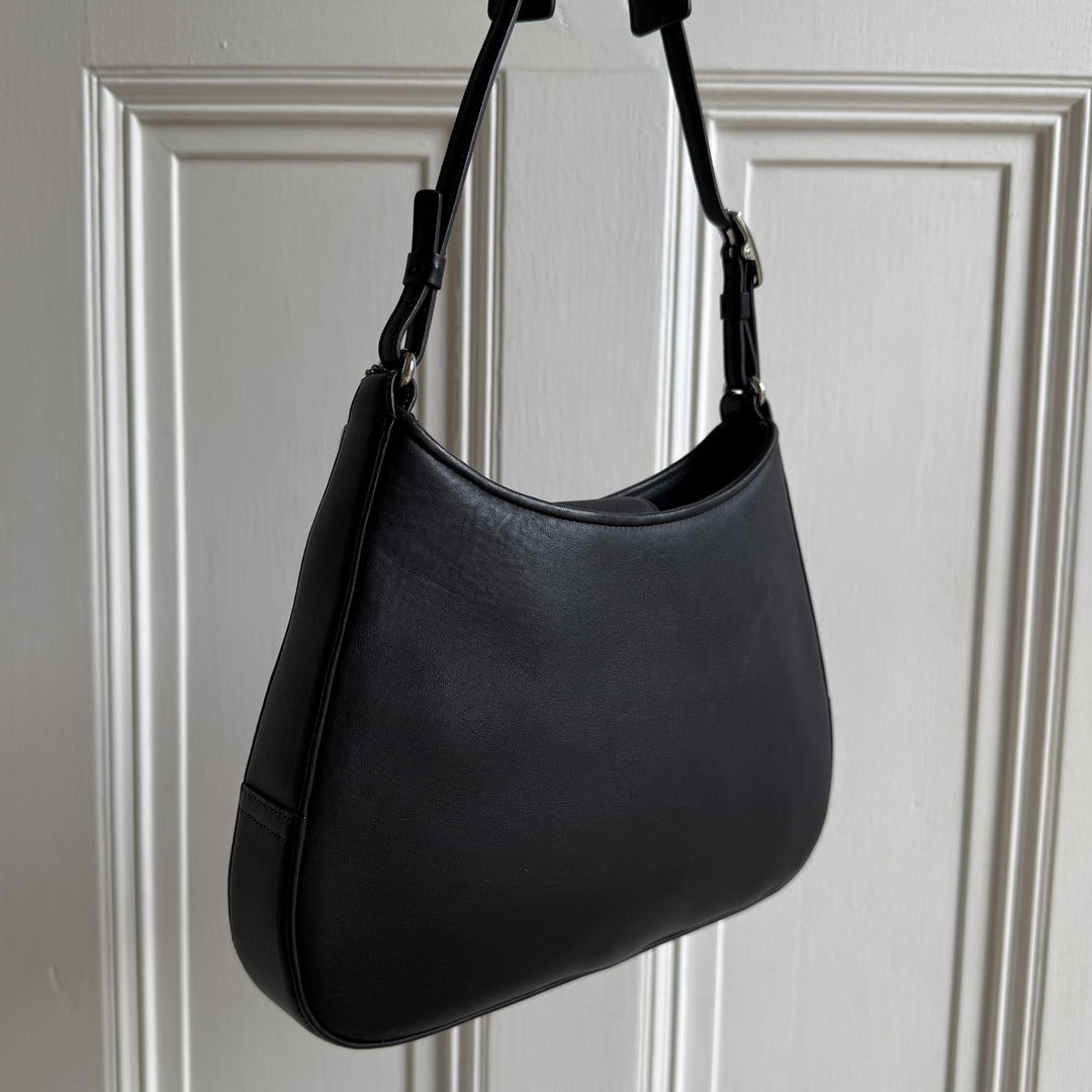 Coach Hobo Black Leather Shoulder Bag