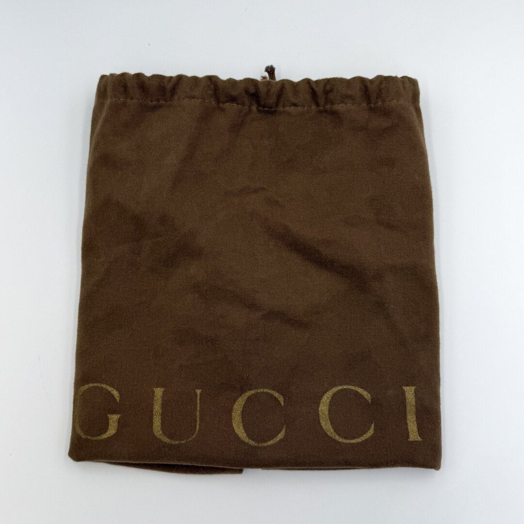 Gucci GG Canvas Horsebit Hobo Black Shoulder Bag