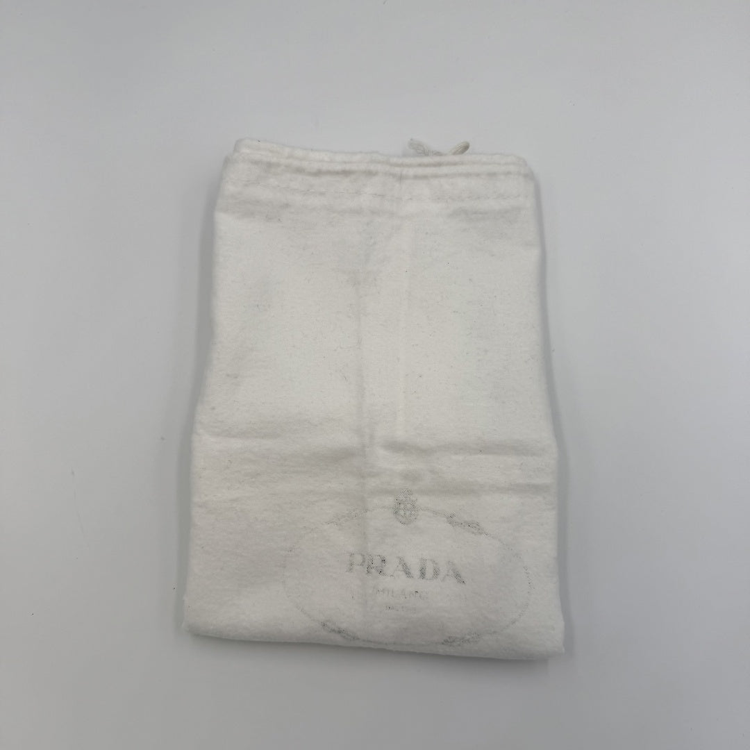 Prada Washed Bauletto Brown Leather Shoulder Bag