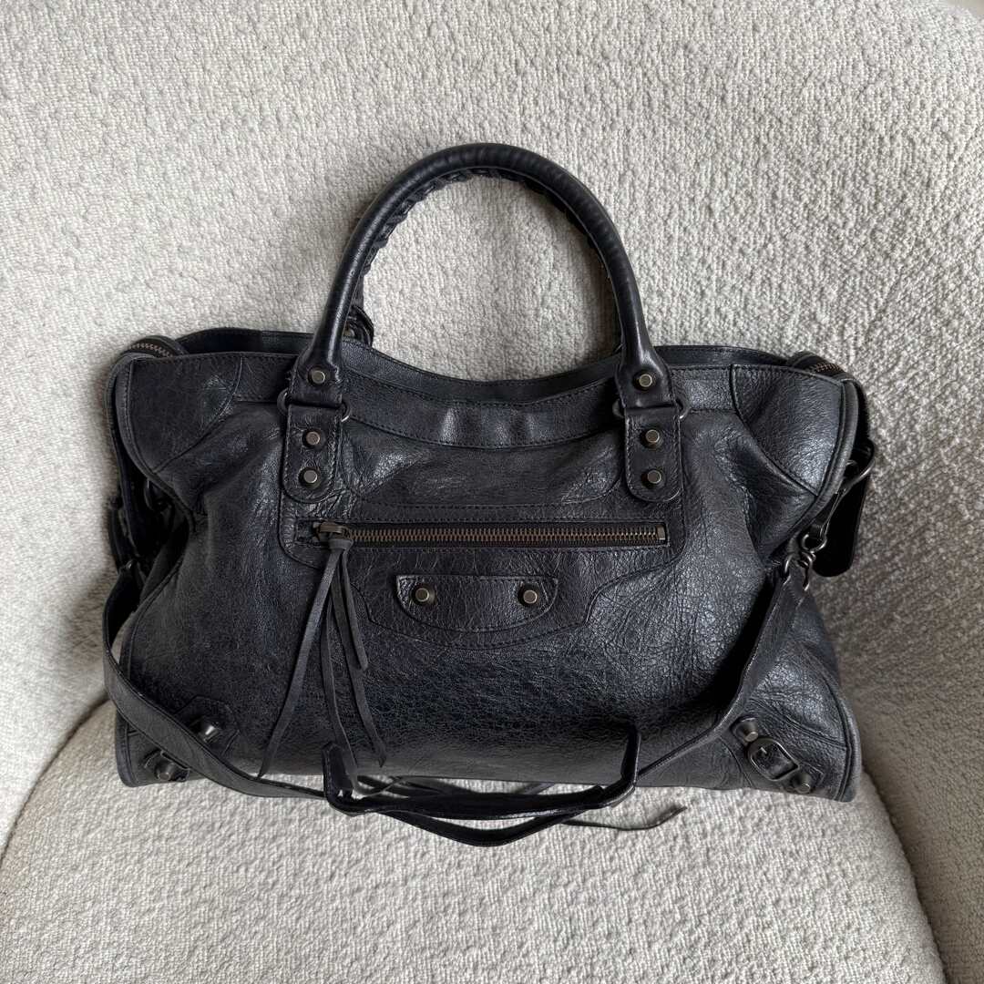 2009 Balenciaga City Leather Black Handbag – JennyHayley