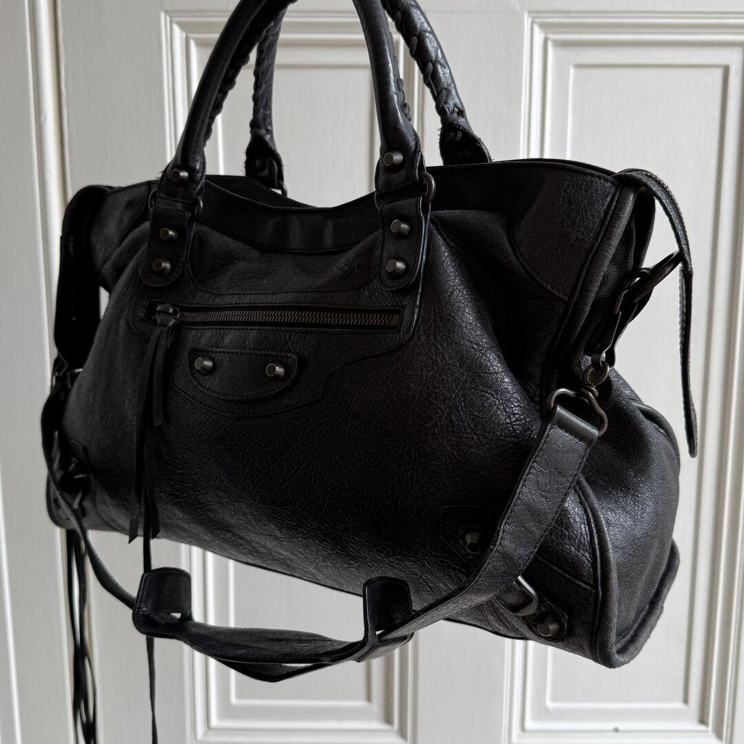 2009 Balenciaga City Leather Black Handbag