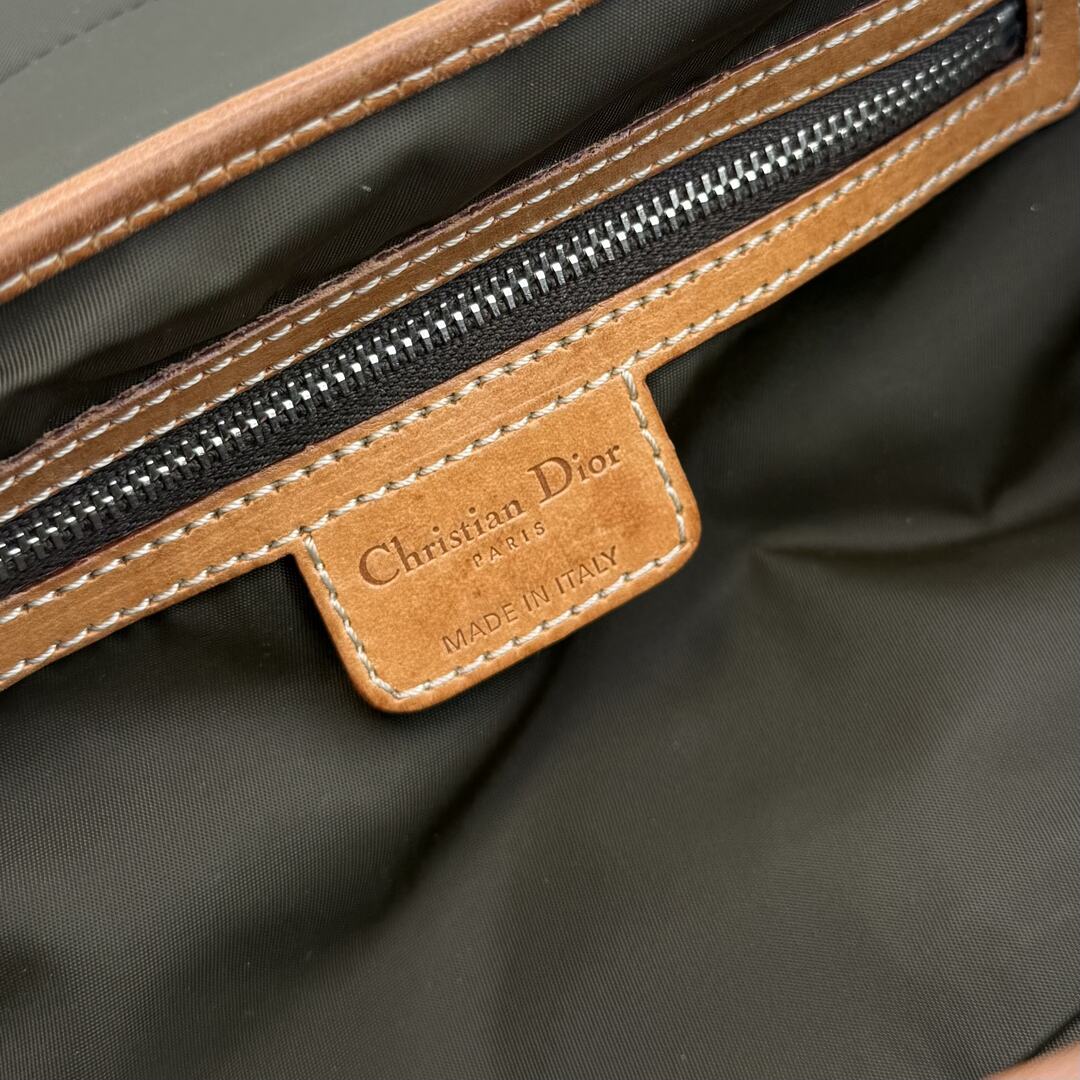 2000s Dior Romantique Trotter Brown Shoulder Bag