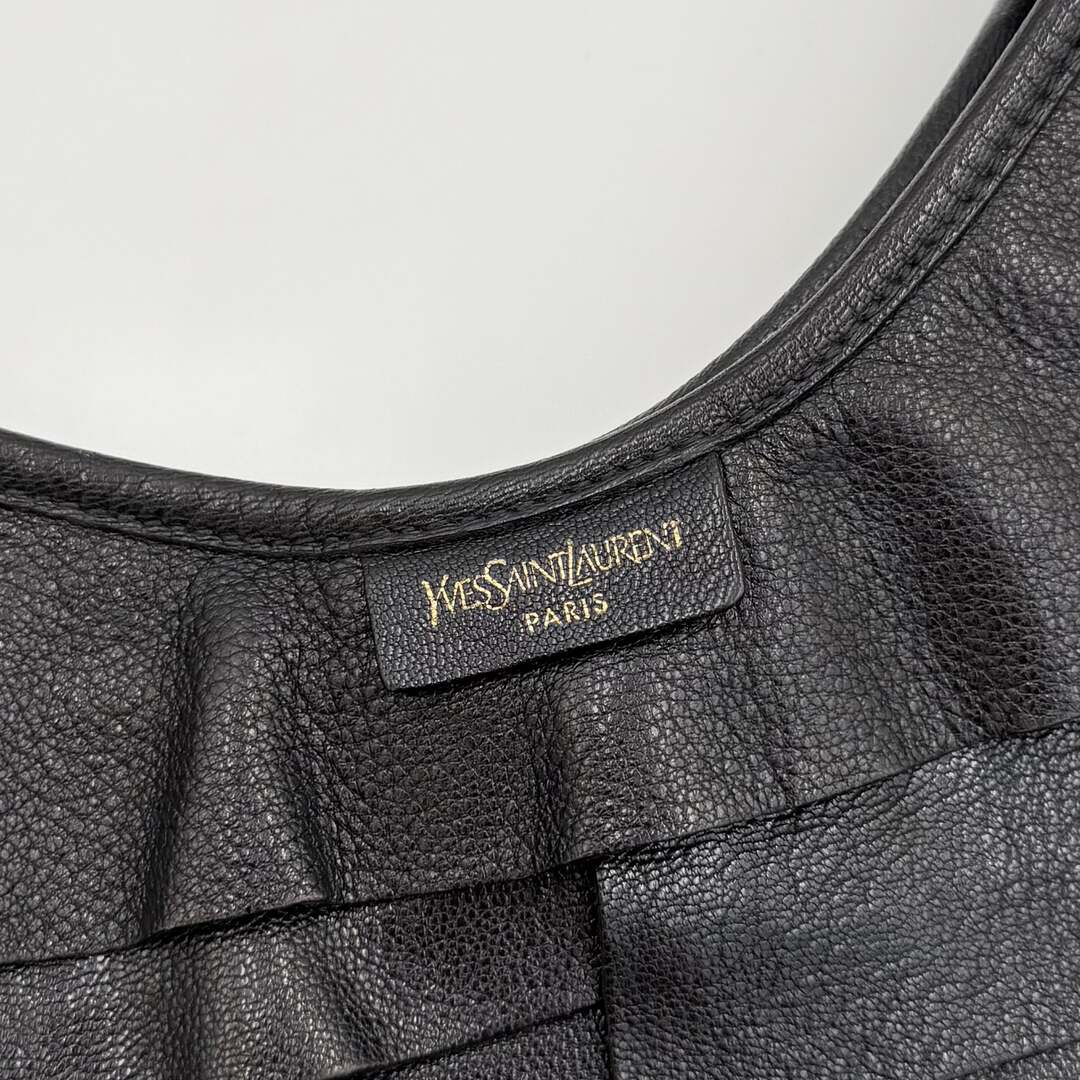 YSL Saint Tropez Leather Black Shoulder Bag