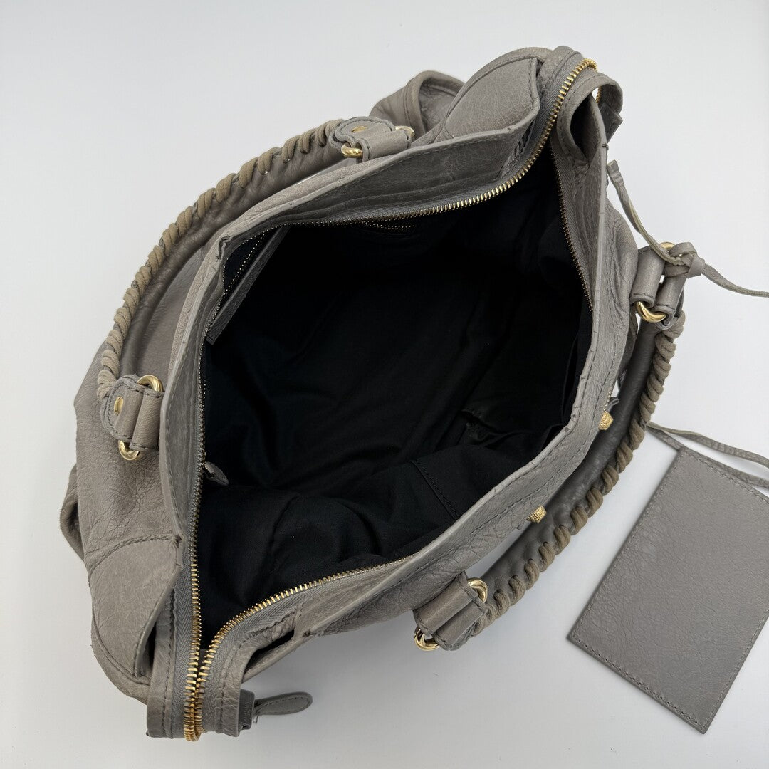 2014 Balenciaga City Leather Grey Handbag