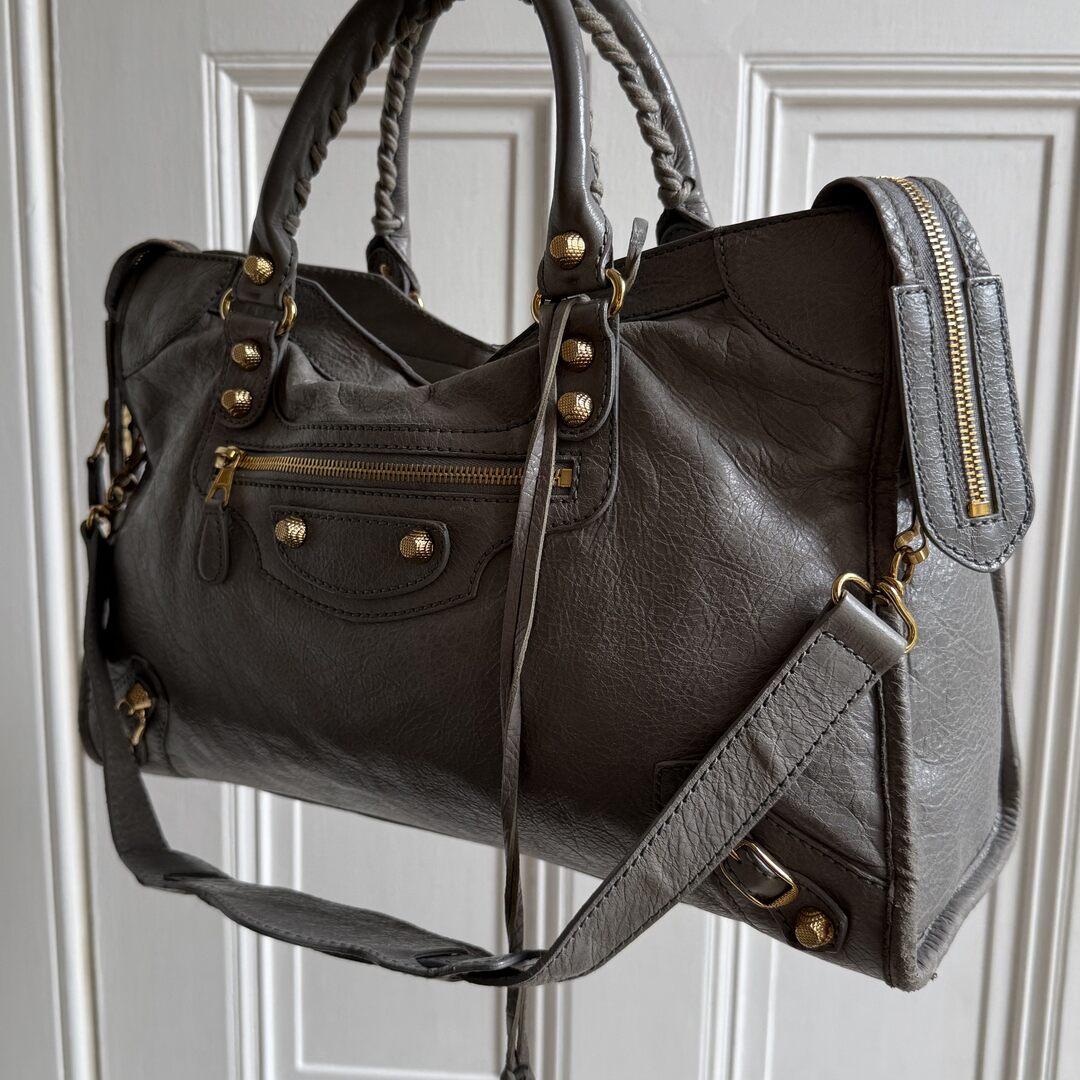 2014 Balenciaga City Leather Grey Handbag
