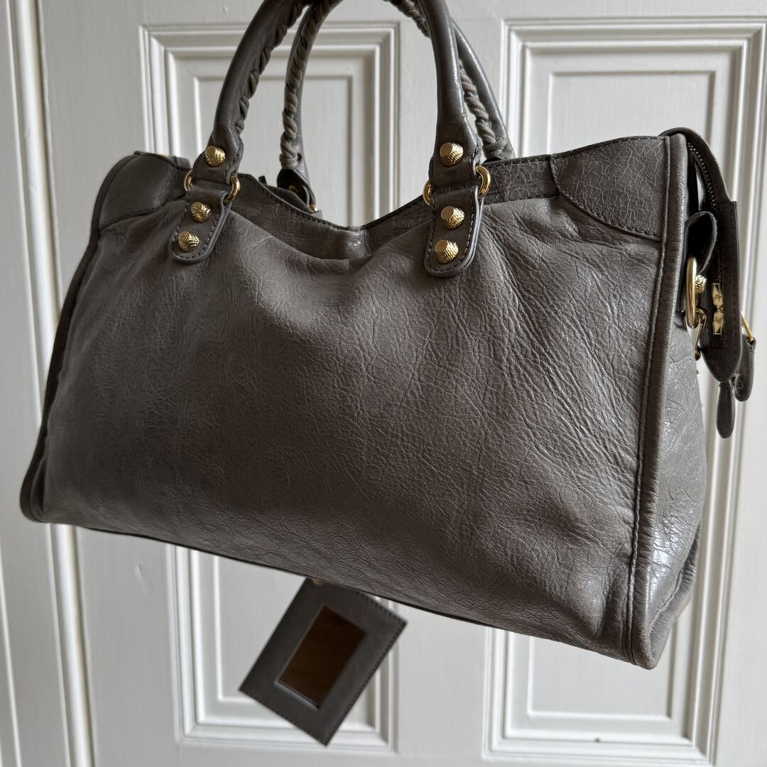 2014 Balenciaga City Leather Grey Handbag