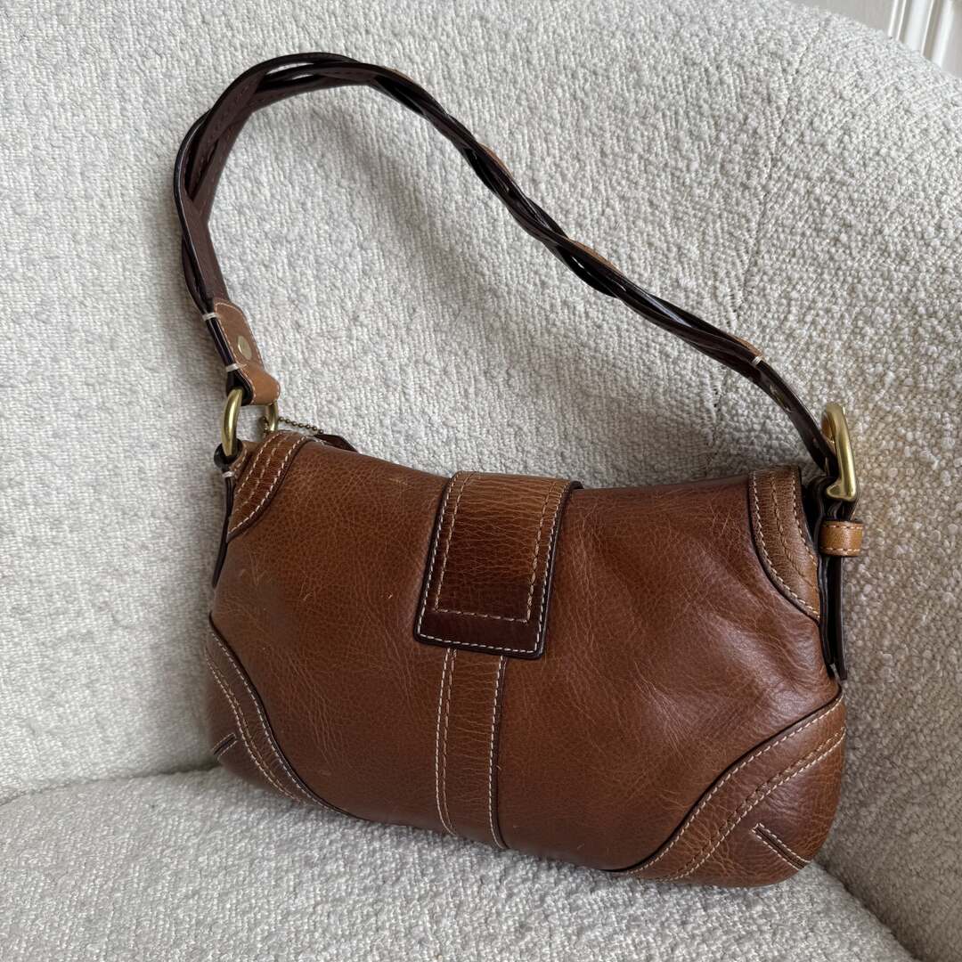 Coach Mini Soho Leather Brown Shoulder Bag