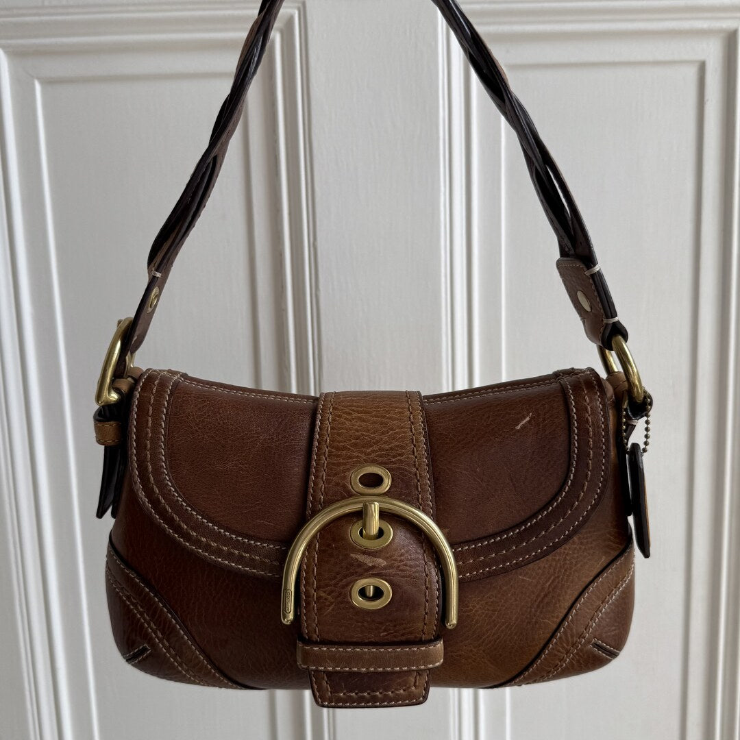 Coach Mini Soho Leather Brown Shoulder Bag