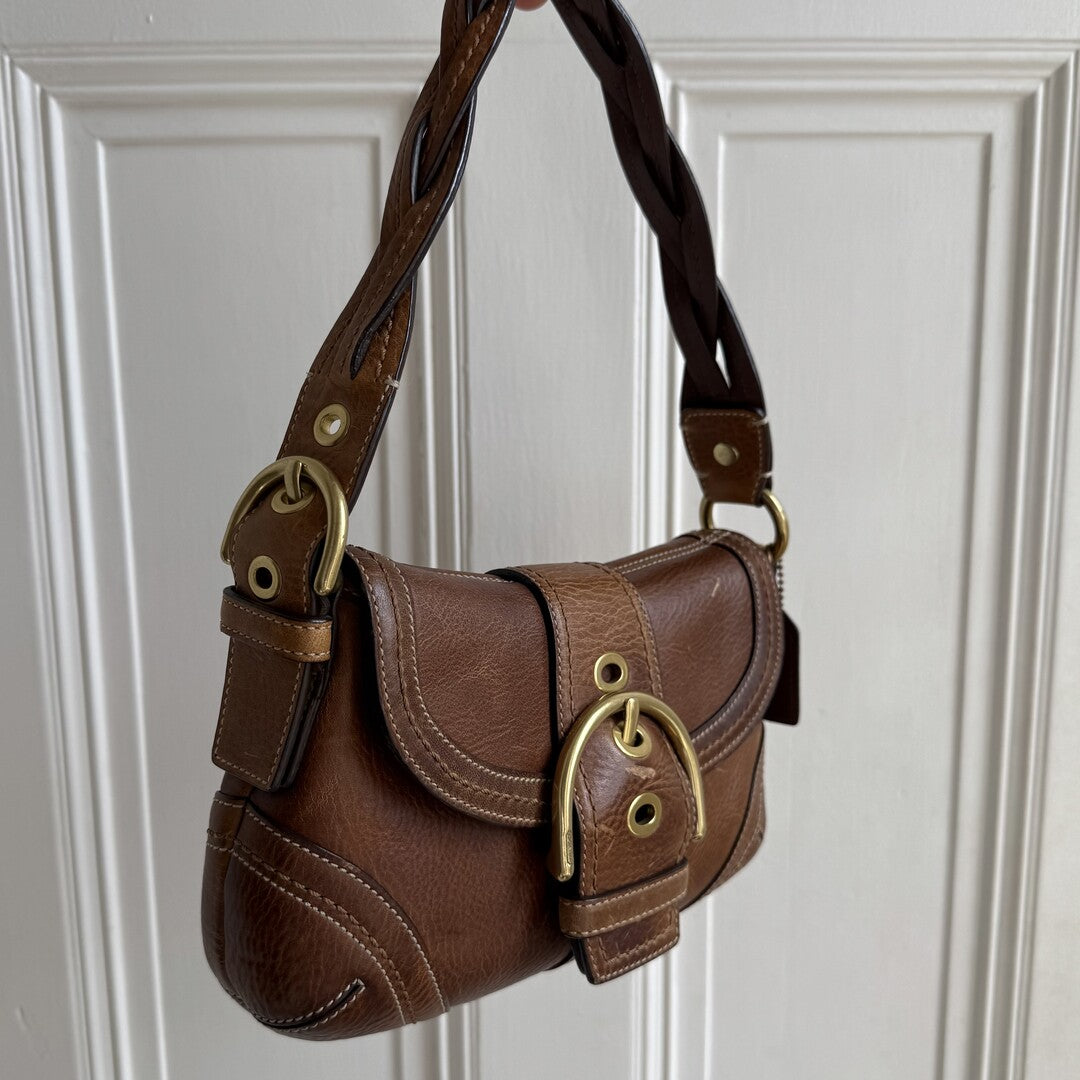 Coach Mini Soho Leather Brown Shoulder Bag