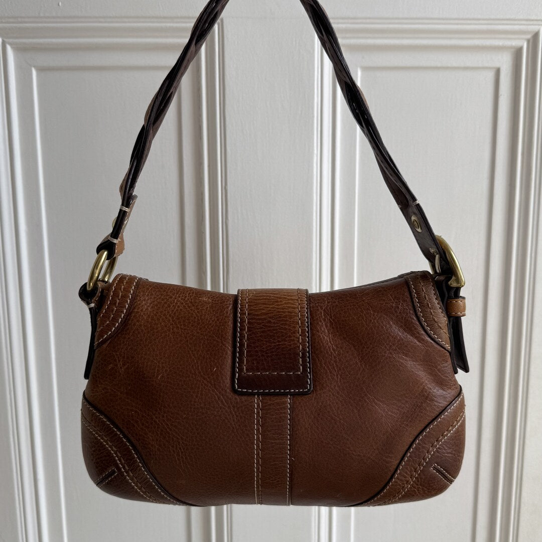 Coach Mini Soho Leather Brown Shoulder Bag