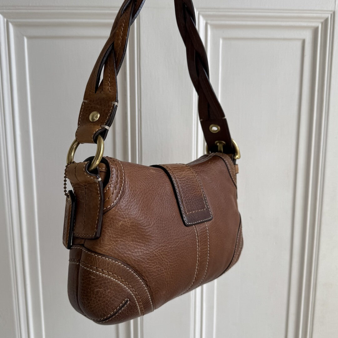 Coach Mini Soho Leather Brown Shoulder Bag