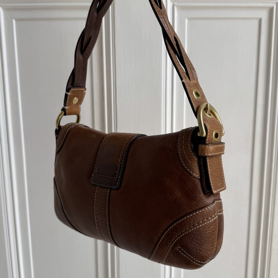 Coach Mini Soho Leather Brown Shoulder Bag