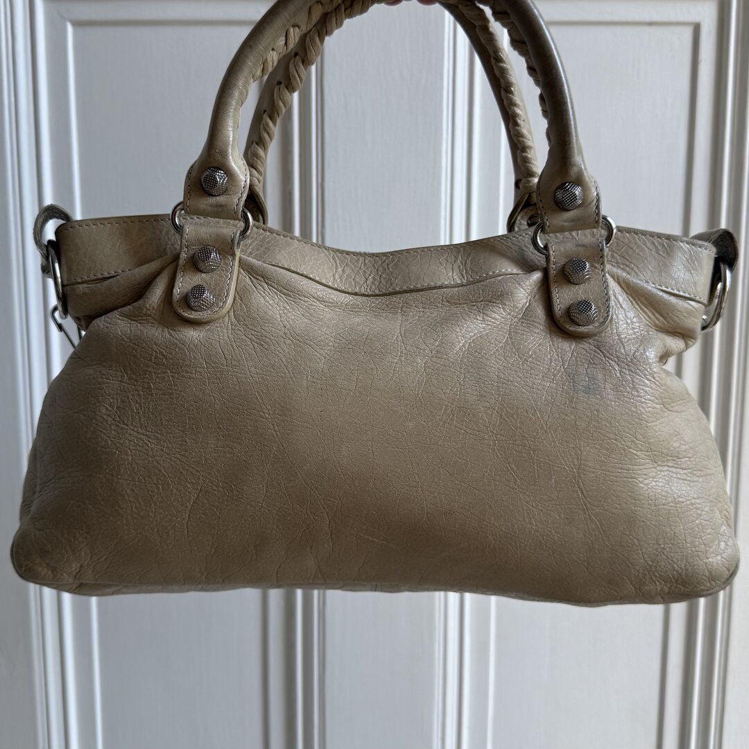 2003 Balenciaga First Beige Leather Handbag