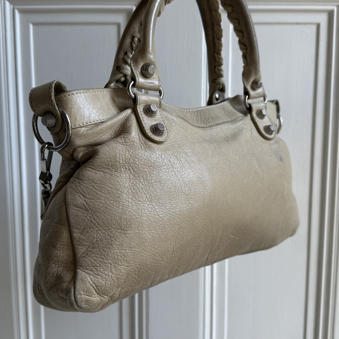 2003 Balenciaga First Beige Leather Handbag