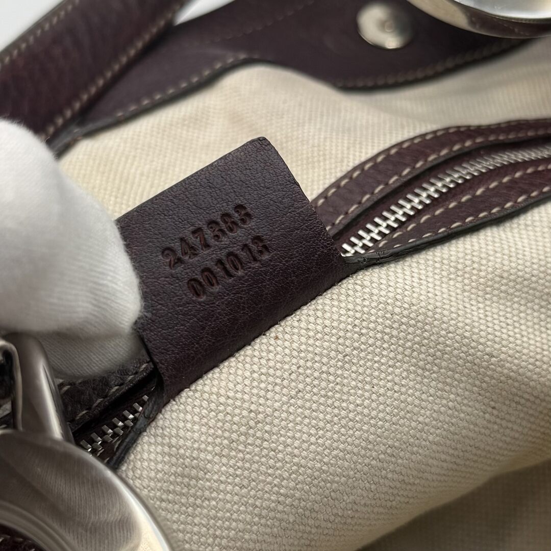 Gucci Charlotte Leather Brown Shoulder Bag
