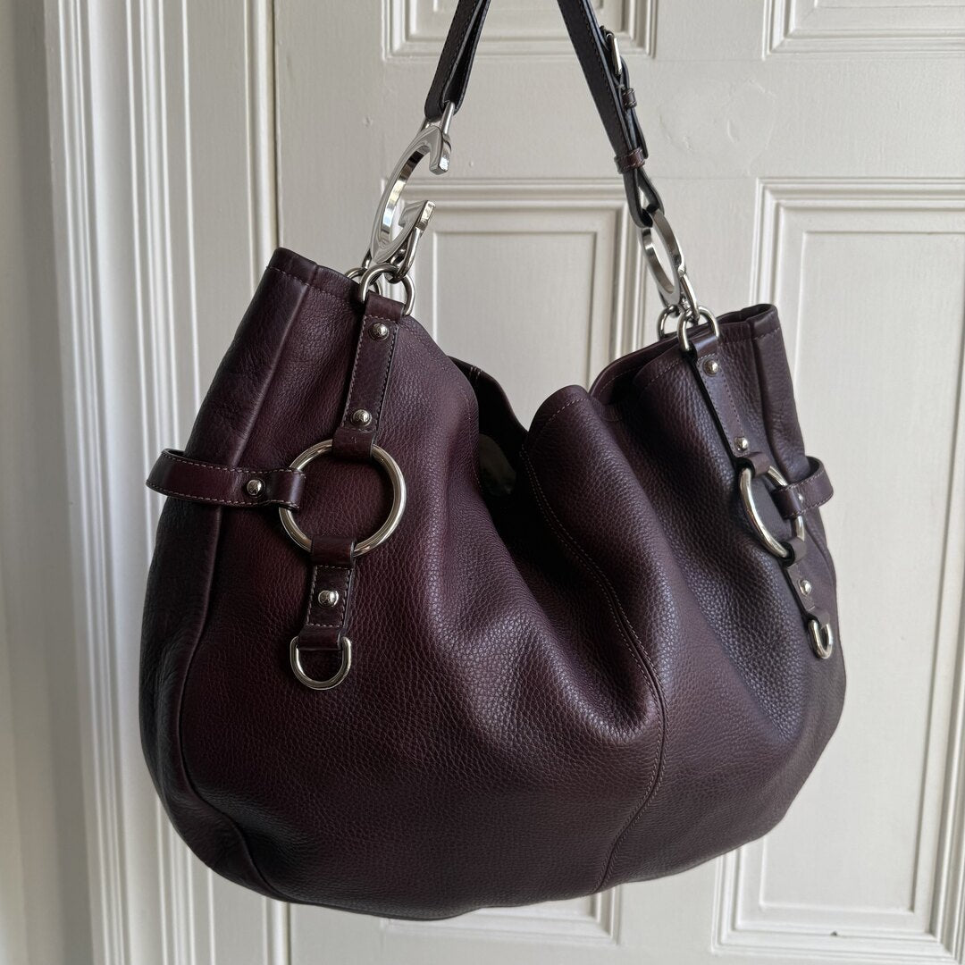 Gucci Charlotte Leather Brown Shoulder Bag