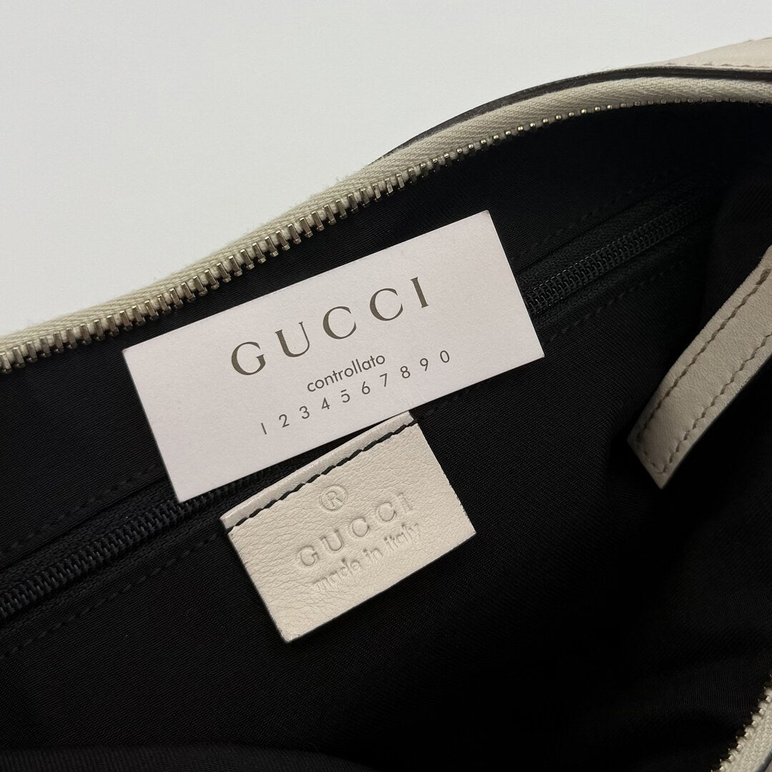 Gucci Abbey Leather White Shoulder Bag