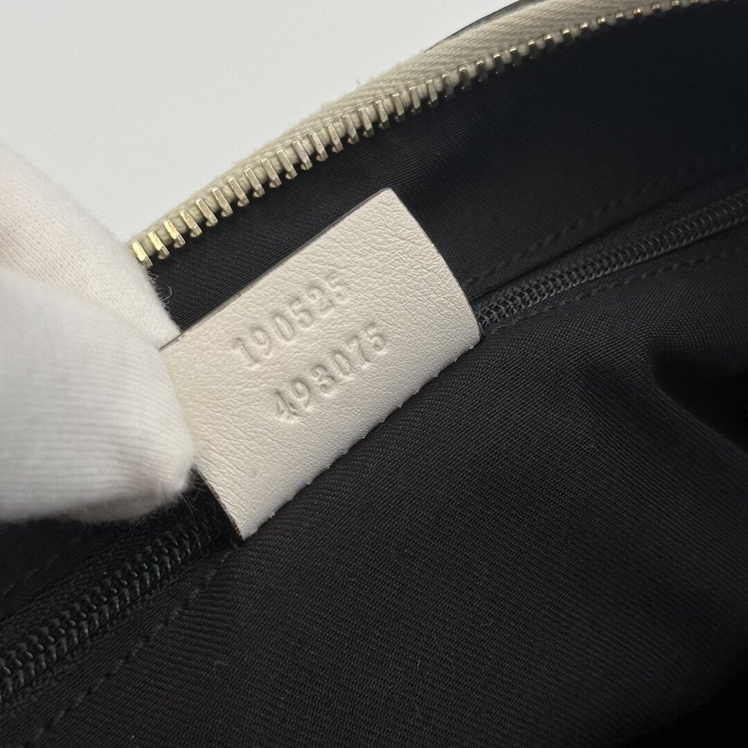 Gucci Abbey Leather White Shoulder Bag