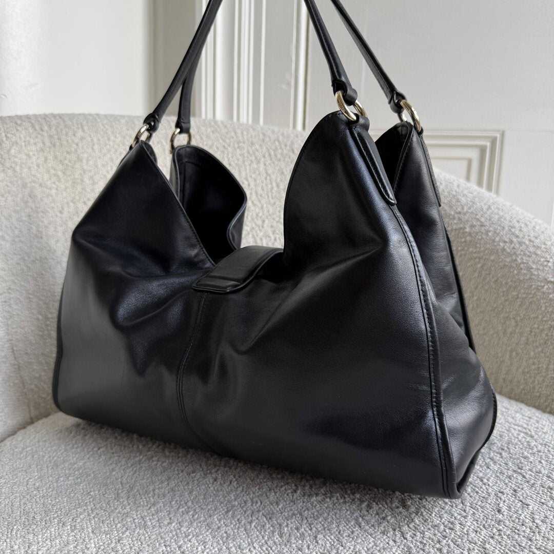 Coach Madison Carlyle Black Leather Shoulder Bag