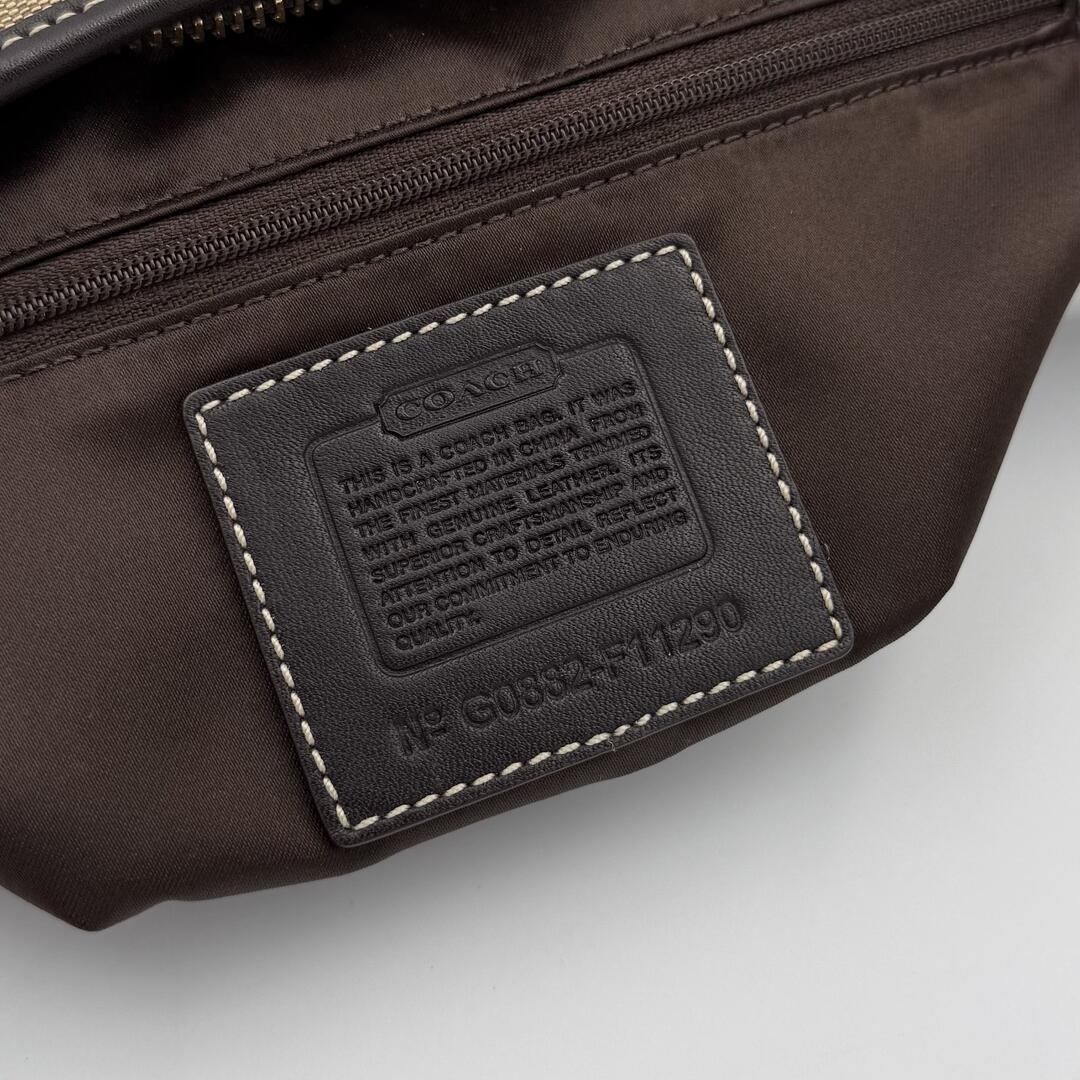 Coach Signature Hobo Brown Shoulder Bag