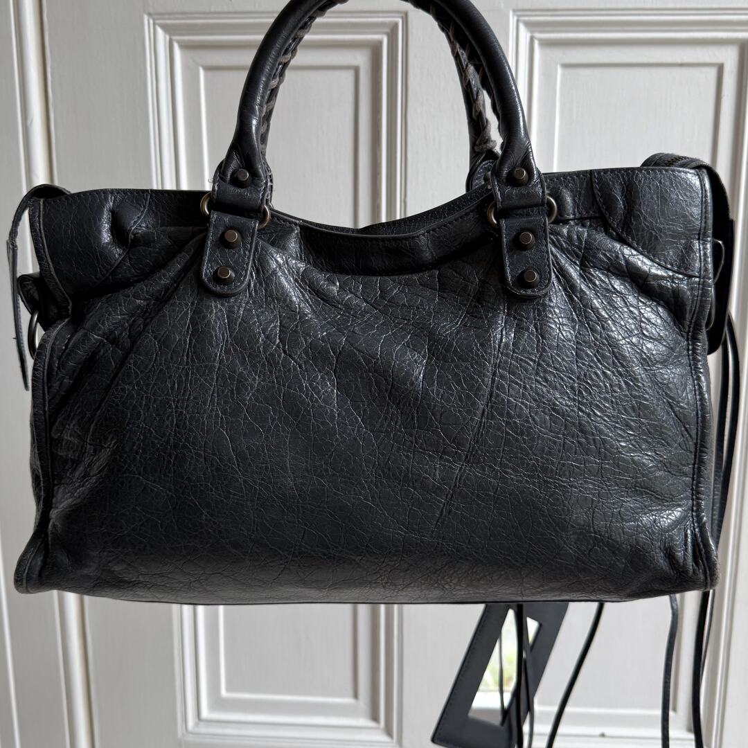 2014 Balenciaga City Leather Grey Handbag