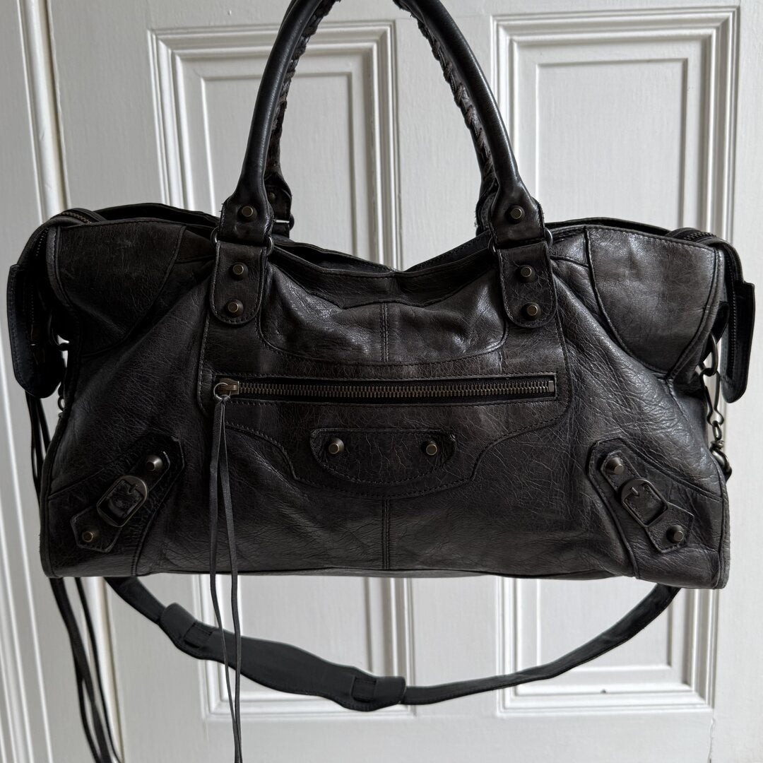 2003 Balenciaga City Leather Black Handbag
