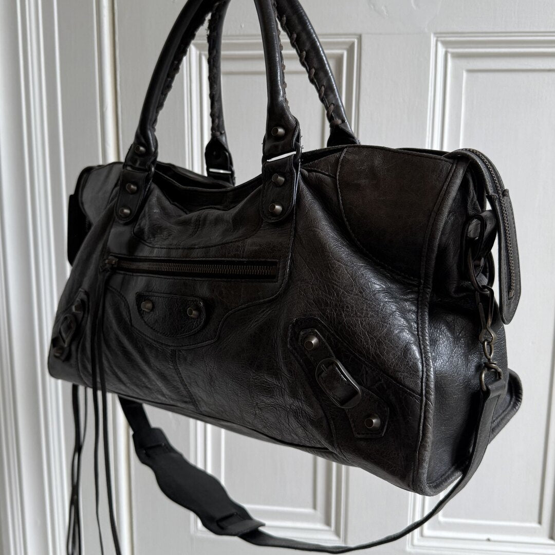 2003 Balenciaga City Leather Black Handbag