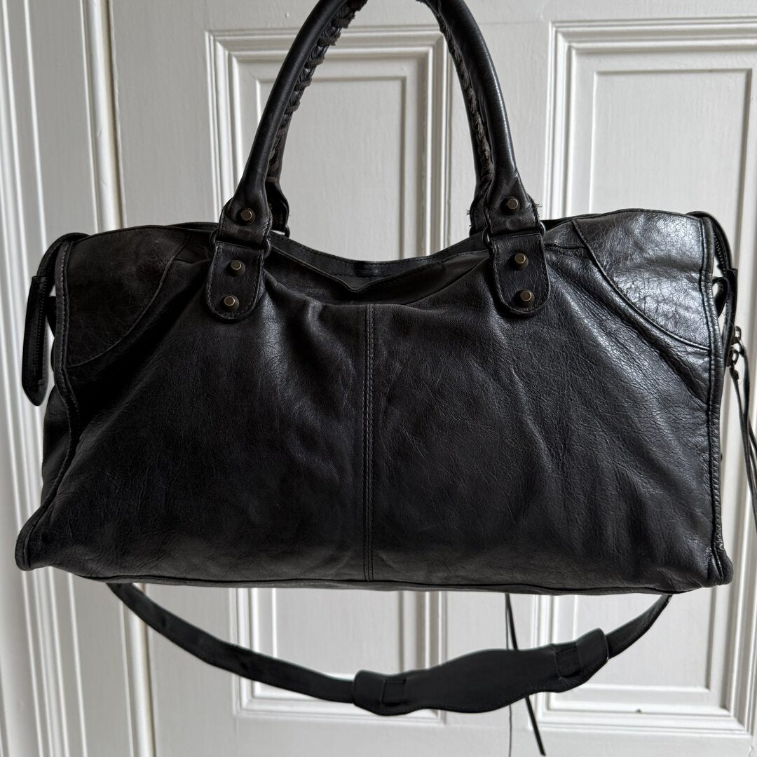 2003 Balenciaga City Leather Black Handbag