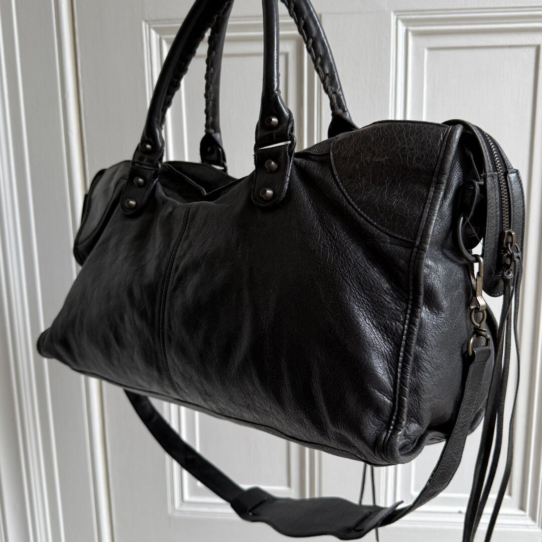 2003 Balenciaga City Leather Black Handbag