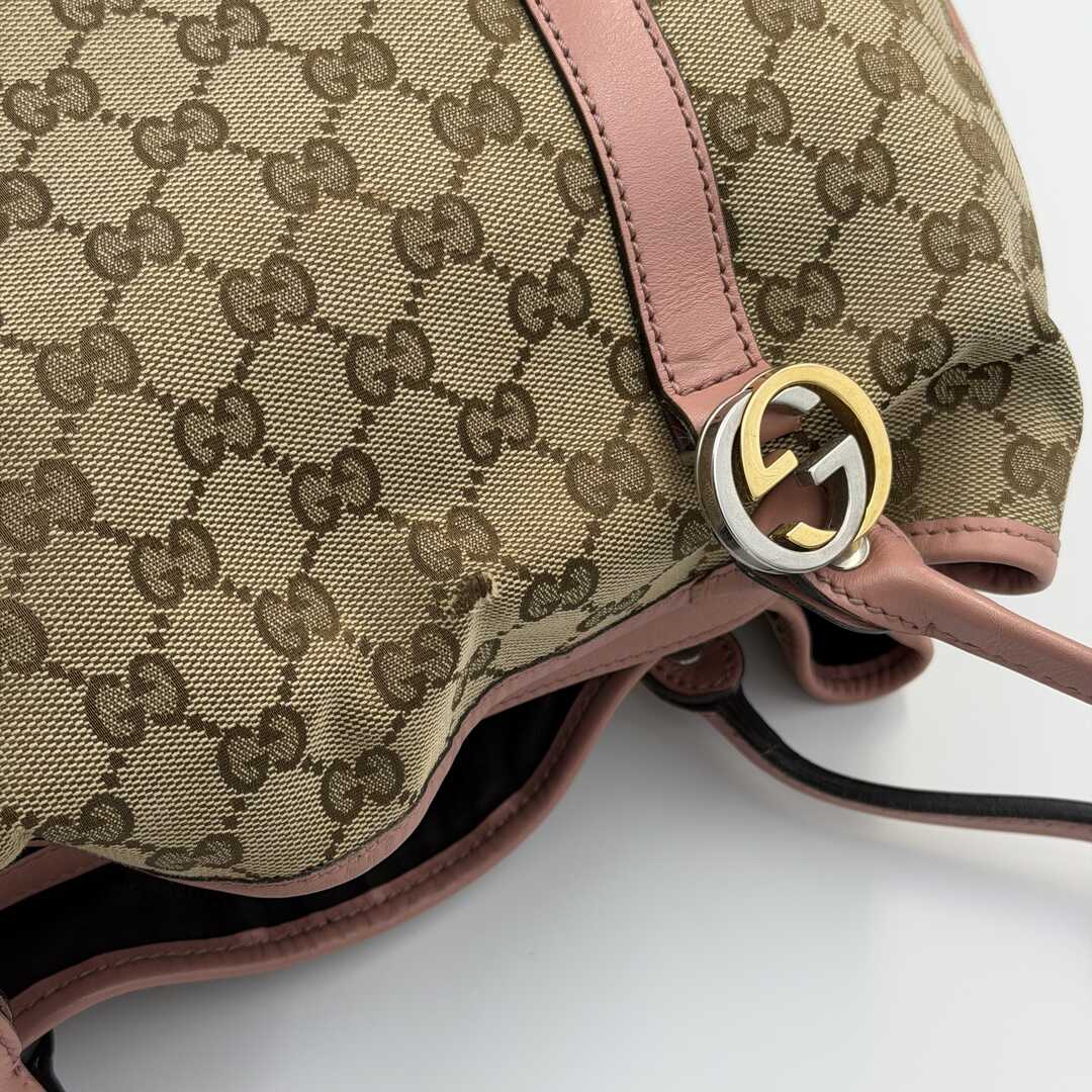 Gucci GG Canvas Pink Twins Tote Bag