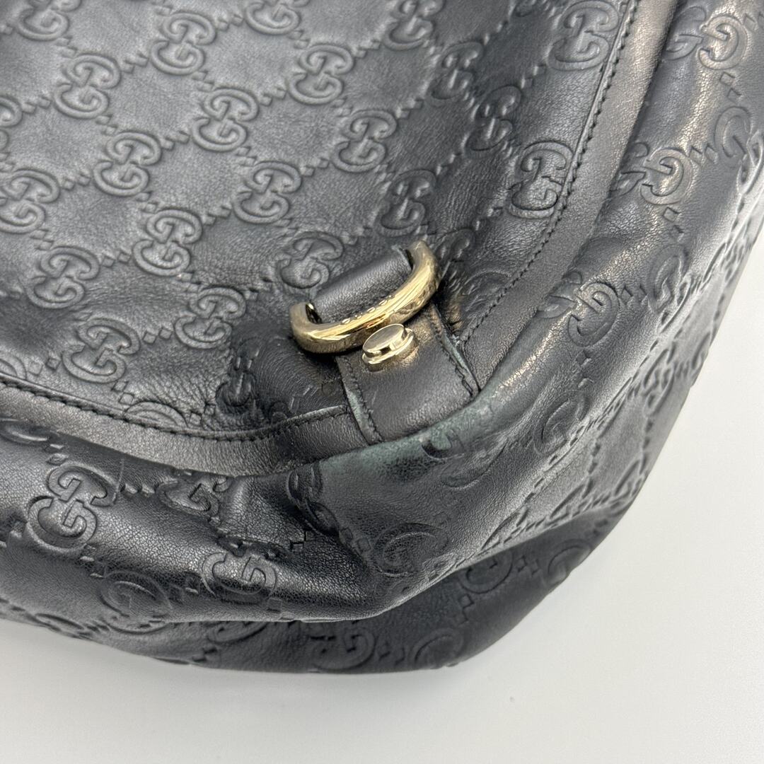 Gucci Guccissima Leather Black Tote Bag