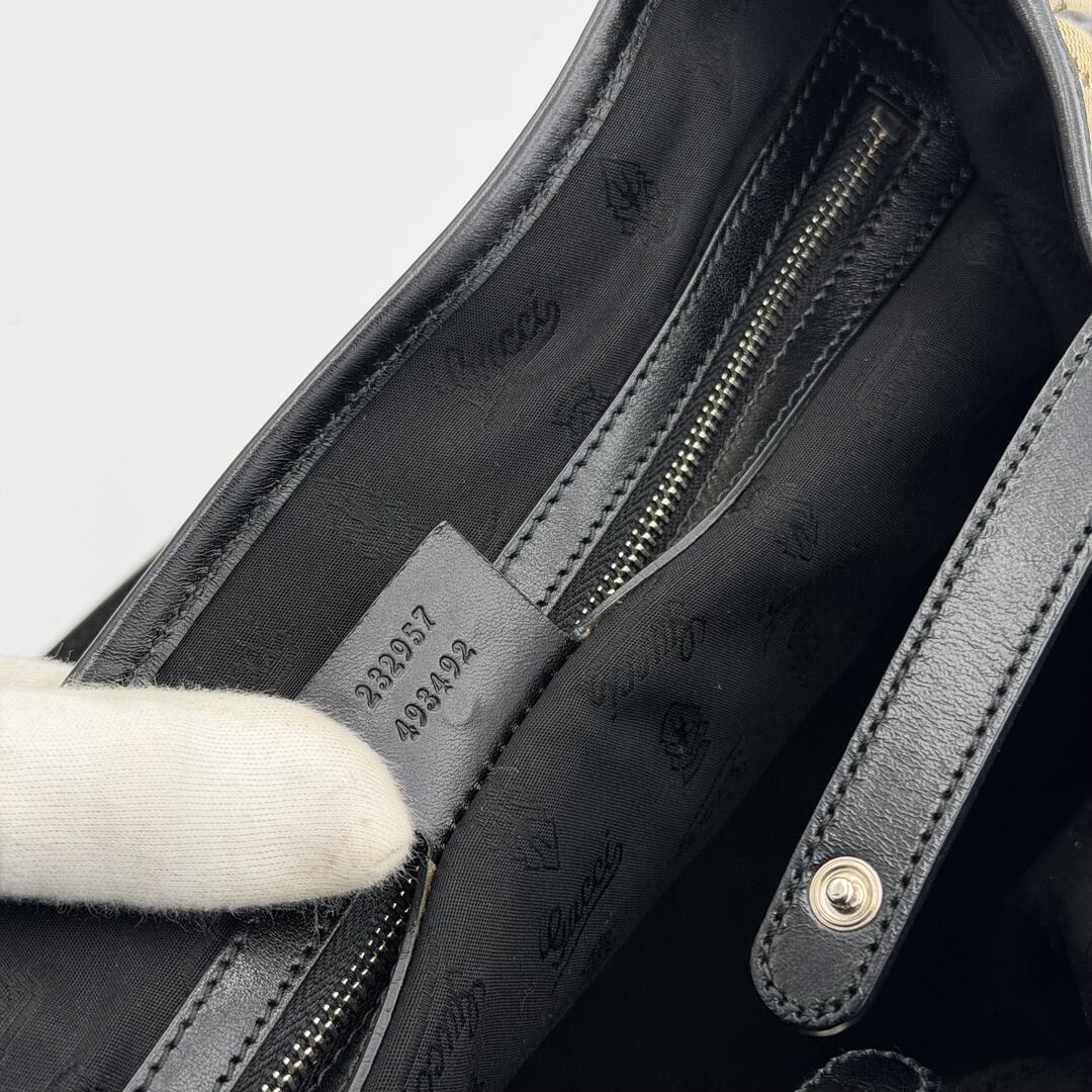 Gucci GG Canvas GG Twins Black Tote Bag