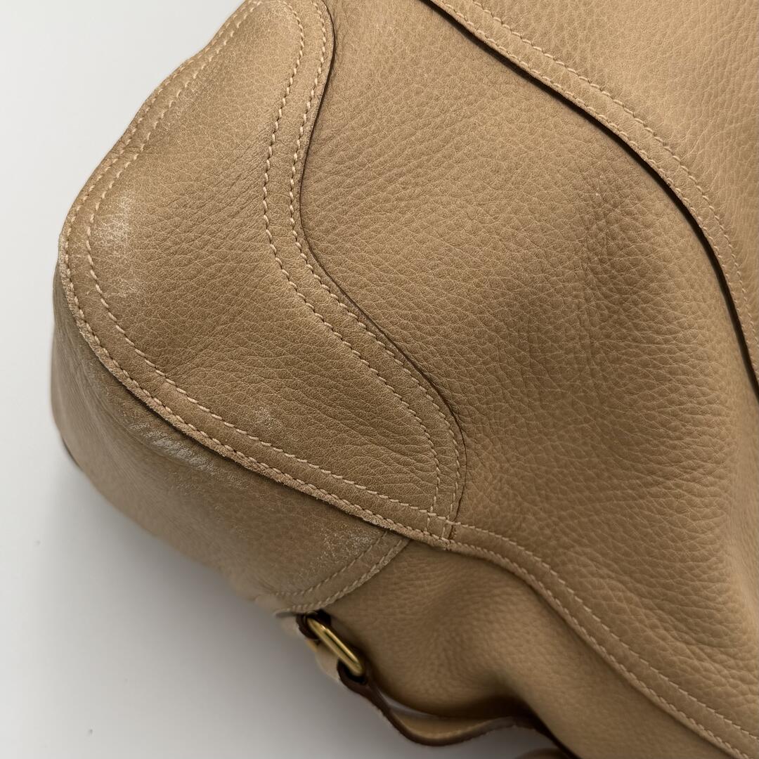 Prada Vitello Daino Beige Leather Shoulder Bag