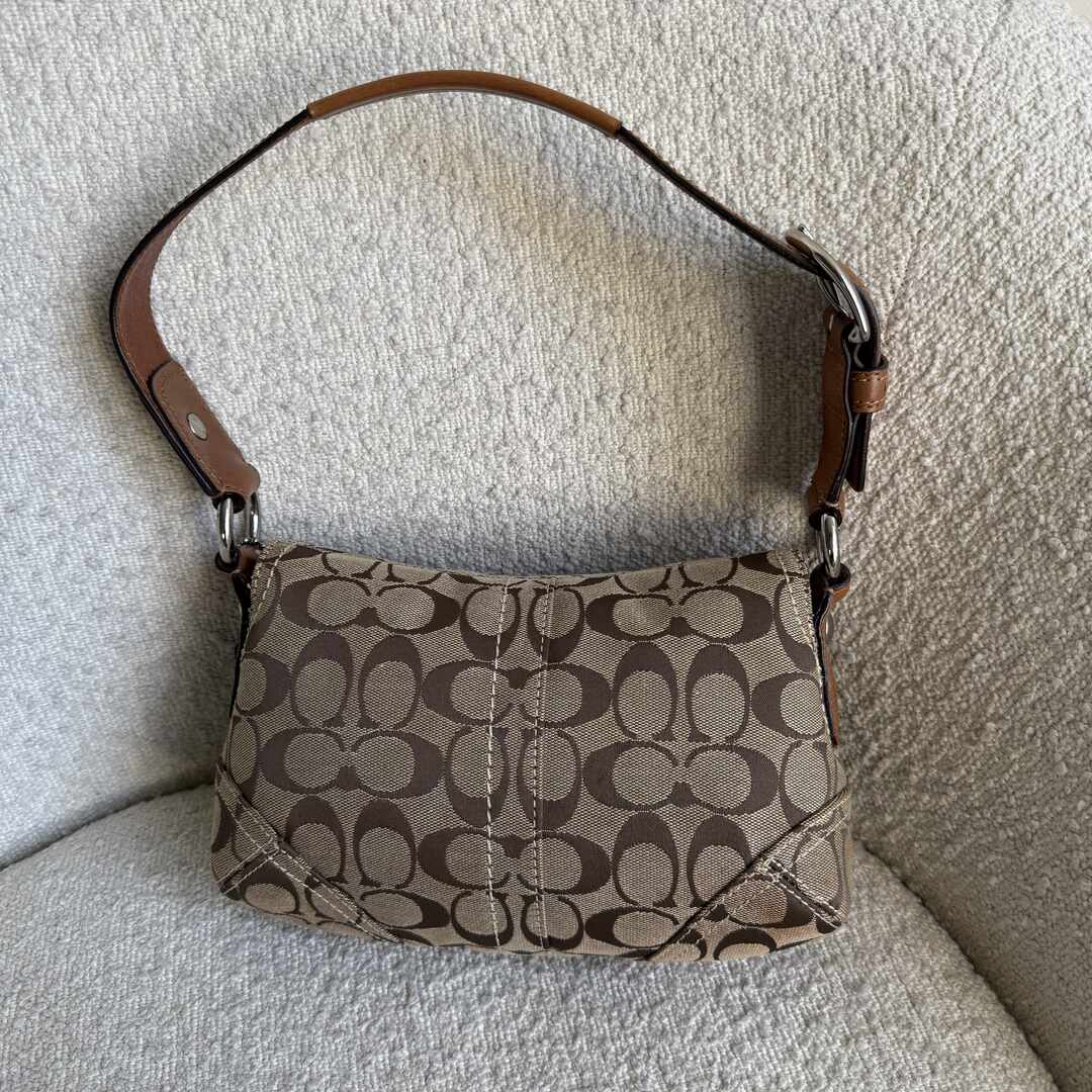 Coach Signature Soho Brown Shoulder Bag