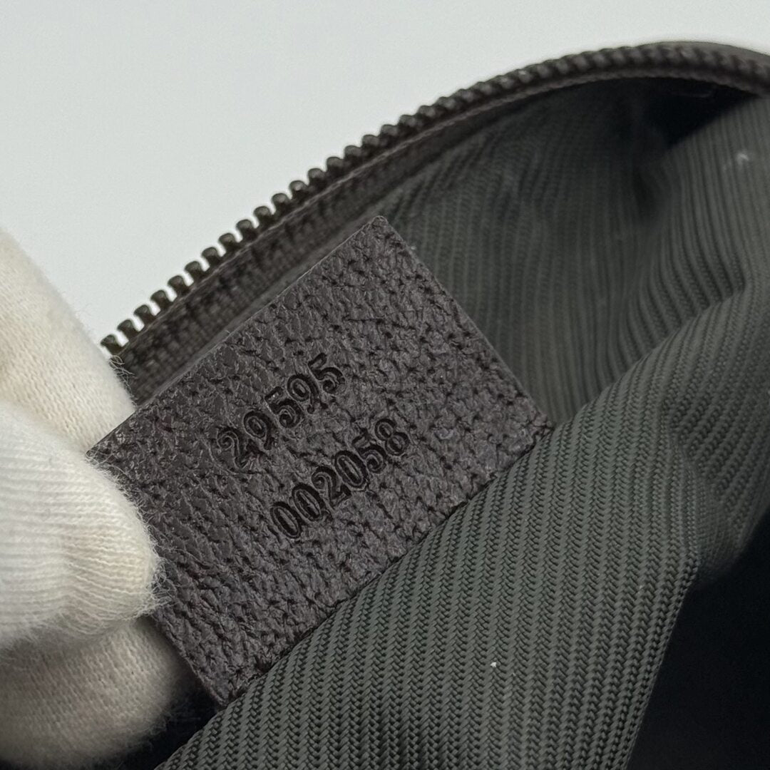 Gucci GG Canvas Brown Cosmetic Pouch